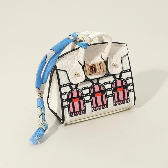 NEW Boutique Mini Handbag Inspo Baby Birkie Purse Charm to Store Ipods Ear Pods - Picture 3 of 10